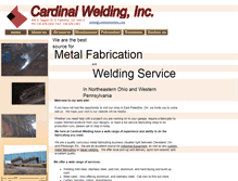Tablet Screenshot of cardinalwelding.com